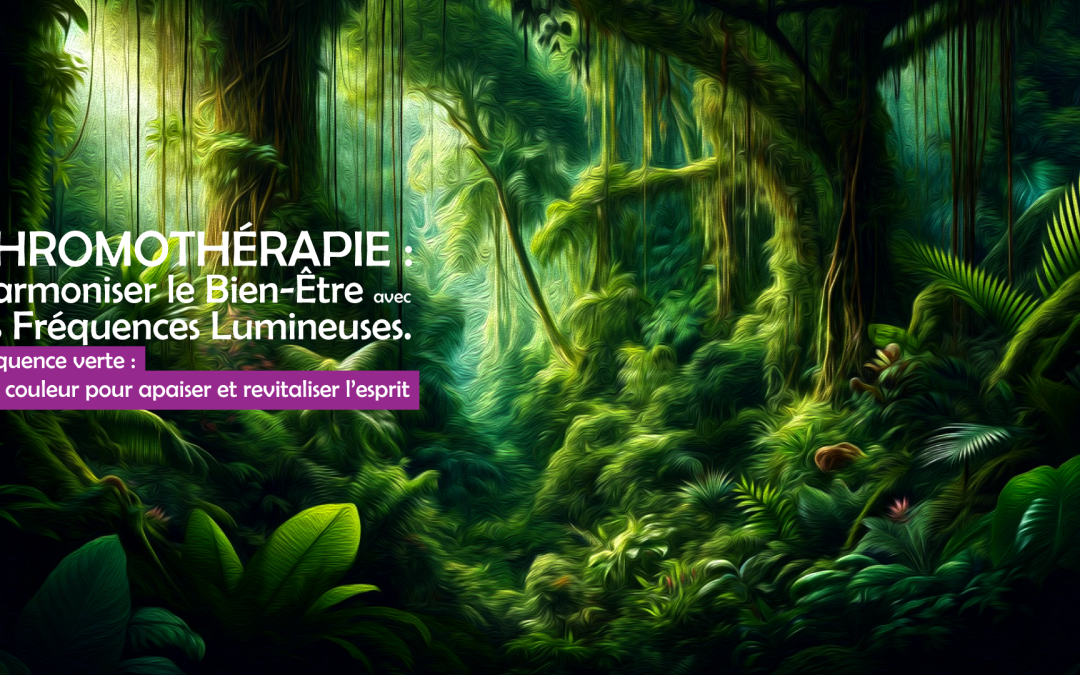 CHROMOTHÉRAPIE : Harmoniser le Bien-Être avec les Fréquences Lumineuses Verte